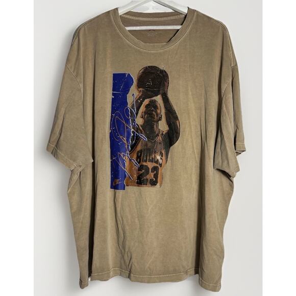 Men's Air Jordan Flight Heritage 85 Graphics T-Shirt 3XL Brown Tan NBA Michael - Picture 1 of 8